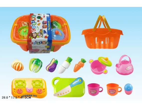   Набор пластиковой еды и посуды 228D2 - приобрести в ИГРАЙ-ОПТ - магазин игрушек по оптовым ценам
