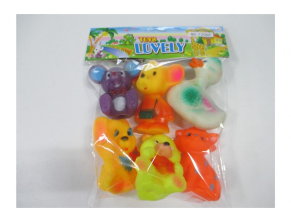   Пищалки в пакете Животные F2065 - приобрести в ИГРАЙ-ОПТ - магазин игрушек по оптовым ценам